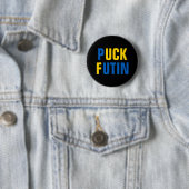 Puck Futin Ukraine steunt Oekraïne Ronde Button 5,7 Cm (In situ)