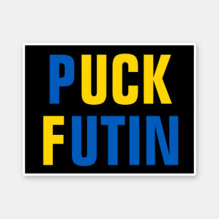 Puck Futin Ukraine steunt Oekraïne Sticker