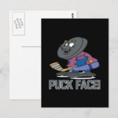 Puck Head Briefkaart (Voorkant / Achterkant)