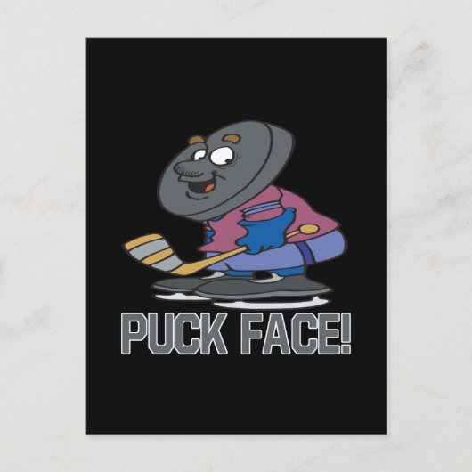 Puck Head Briefkaart (Voorkant)