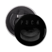 PUCK (Hockey) Button Flesopener (Voorkant)