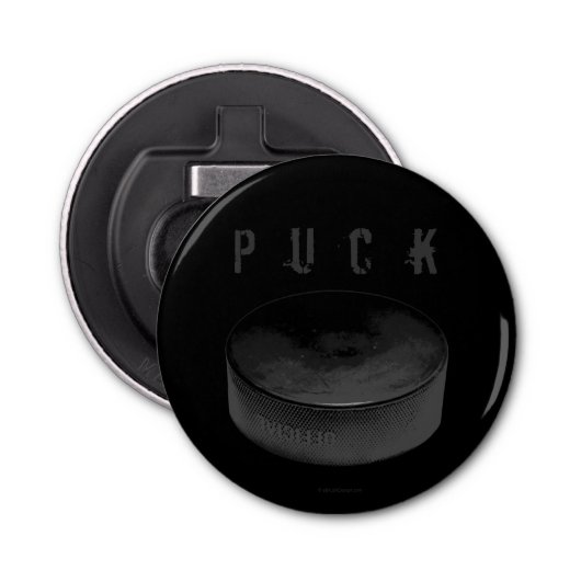 PUCK (Hockey) Button Flesopener (Voorkant)