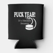 Puck Ja, het is Hockey Sason Blikjeskoeler (Voorkant)