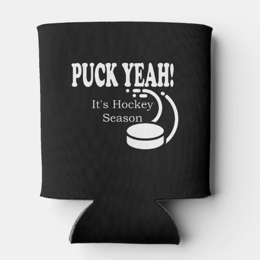 Puck Ja, het is Hockey Sason Blikjeskoeler (Achterkant)