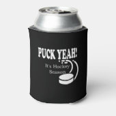 Puck Ja, het is Hockey Sason Blikjeskoeler (Blikje Achterkant)