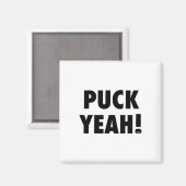 Puck ja! T hockey's voor fans Magneet (Voorkant / Achterkant)