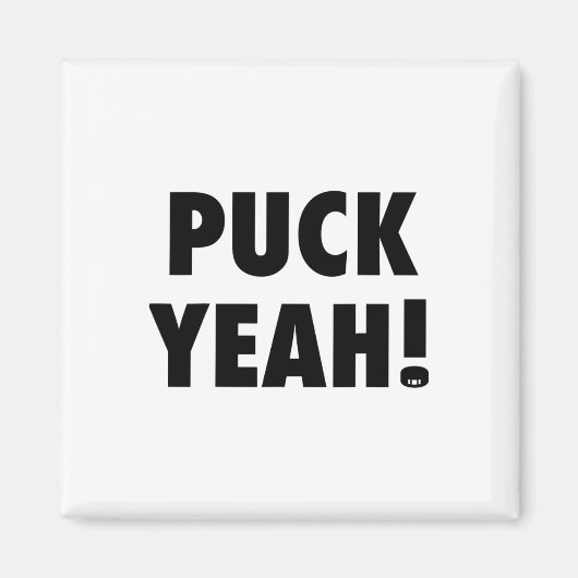 Puck ja! T hockey's voor fans Magneet (Voorkant)