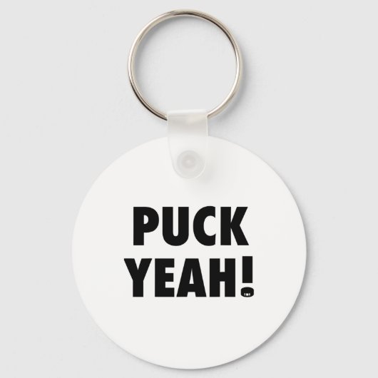 Puck ja! T hockey's voor fans Sleutelhanger (Voorkant)
