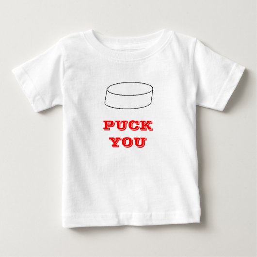 PUCK JE baby T-SHIRT (Voorkant)