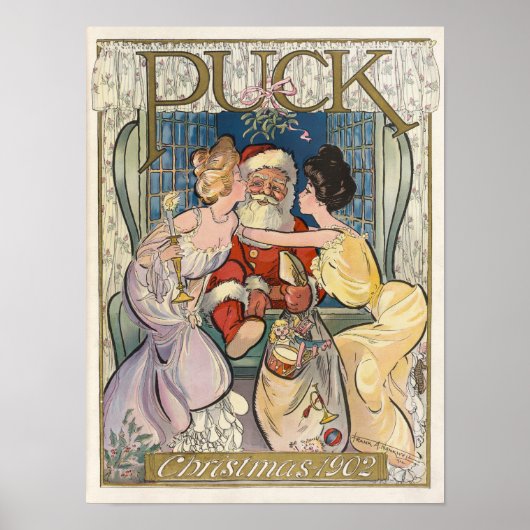 Puck Kerstmis 1902 Poster (Voorkant)