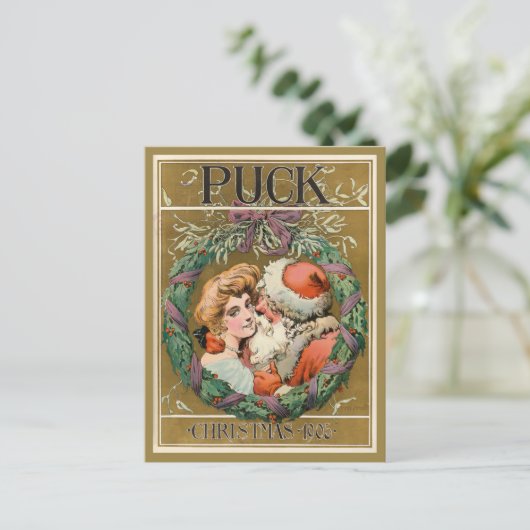 Puck Kerstmis 1905 Briefkaart (Staand voorkant)