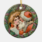 Puck Kerstmis 1905 Keramisch Ornament (Voorkant)