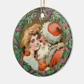 Puck Kerstmis 1905 Keramisch Ornament (Links)