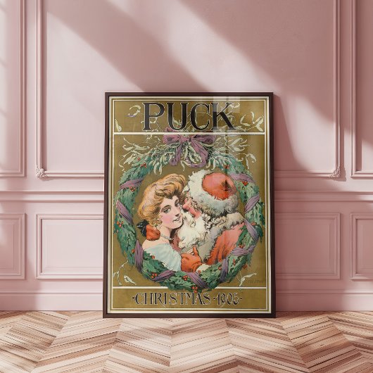 Puck Kerstmis 1905 Poster