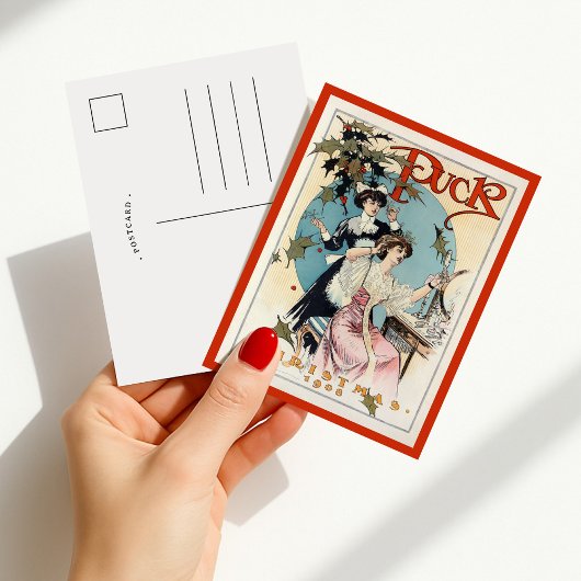 Puck Kerstmis 1908 Briefkaart