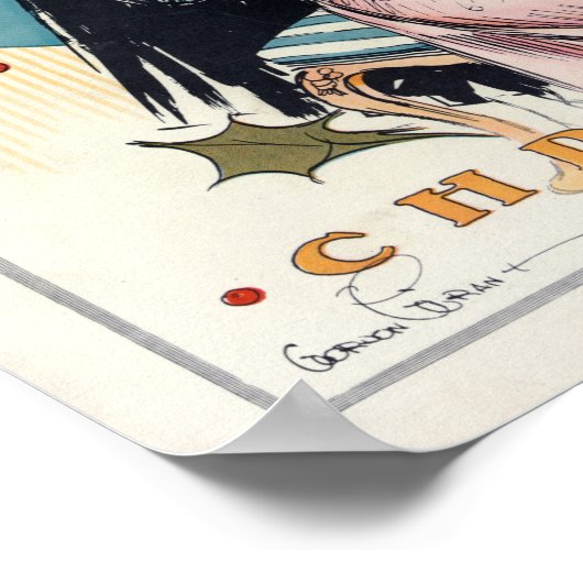 Puck Kerstmis 1908 Poster (Hoek)