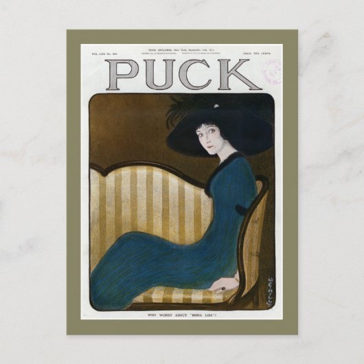Puck Magazine Hoesje 1911 Briefkaart (Voorkant)