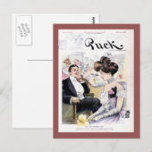 Puck Magazine Hoesje april 1902 Briefkaart (Voorkant / Achterkant)