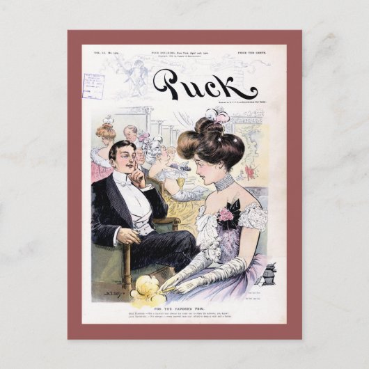 Puck Magazine Hoesje april 1902 Briefkaart (Voorkant)
