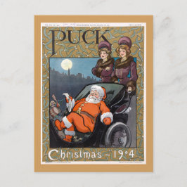 Puck Magazine Hoesje Kerstmis 1904 Feestdagenkaart