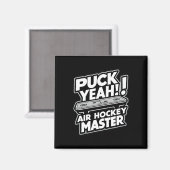 Puck Master Grappig Air-hockey Design  Magneet (Voorkant / Achterkant)