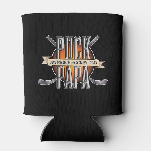 Puck Papa (Hockey Dad) Blikjeskoeler (Achterkant)