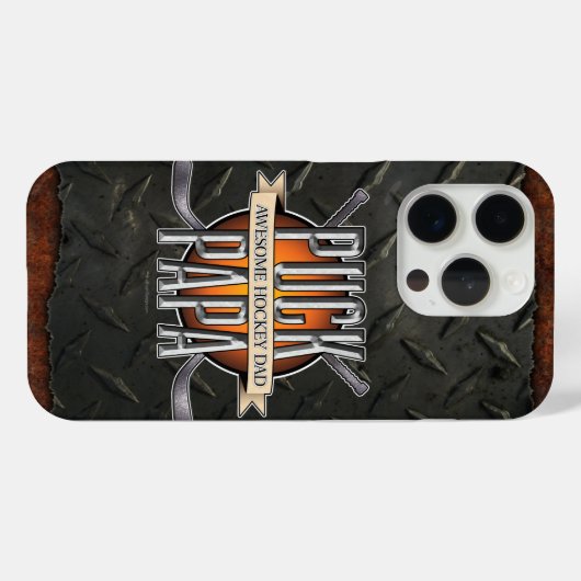 Puck Papa (Hockey Dad) Case-Mate iPhone Case (Achterkant (horizontaal))