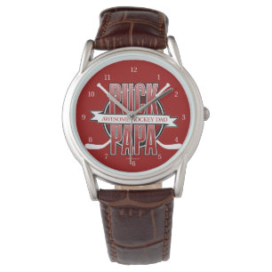 Puck Papa (Hockey Dad) Horloge