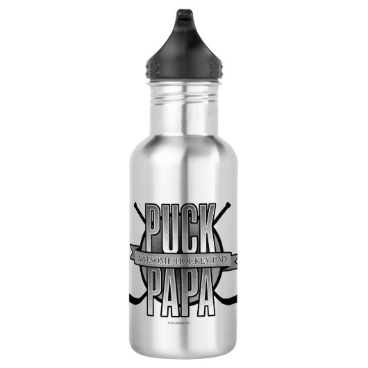 Puck Papa (Hockey Dad) Waterfles (Rechts)