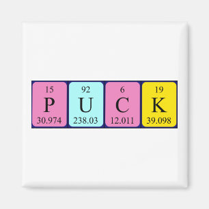 Puck periodieke lijstnaam magneet