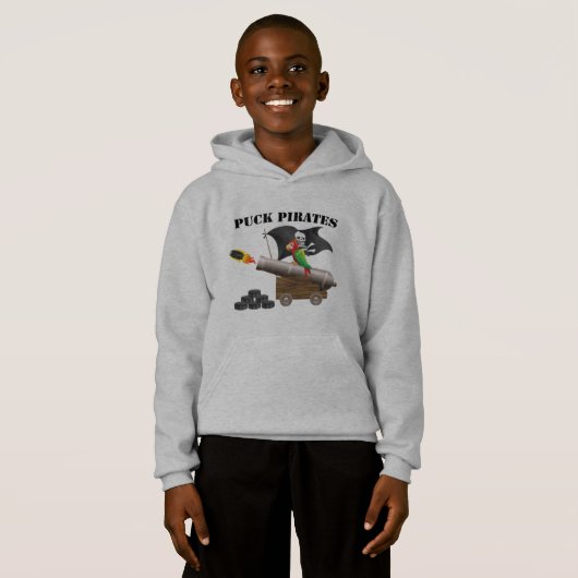 puck pirates kinder hoodie (Voorkant volledig)