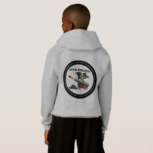 puck pirates kinder hoodie (Achterkant volledig)