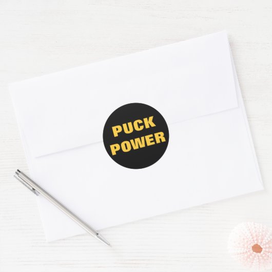 PUCK POWER RONDE STICKER (Envelop)
