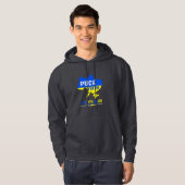 PUCK PUTIN UKRANIAN SUPPORT HOODIE (Voorkant volledig)