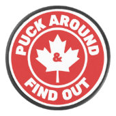 Puck rond en ontdek Canadian Maple Leaf (Voorkant)