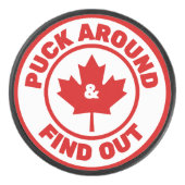 Puck rond en ontdek Canadian Maple Leaf (Voorkant)