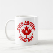 Puck rond en ontdek Canadian Maple Leaf Koffiemok (Links)