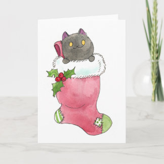Puck Stocking Wenskaart Feestdagen Kaart