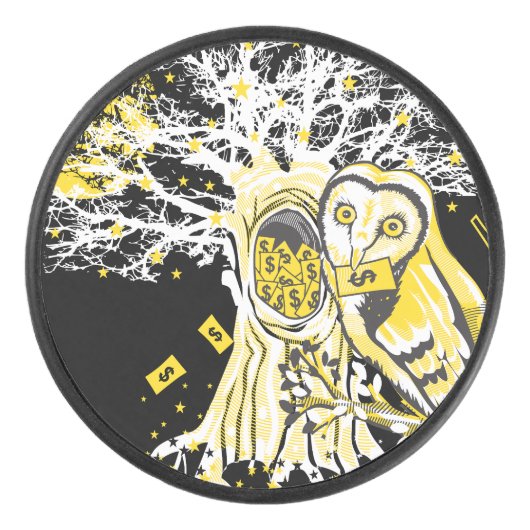 Puck – Urban Tree Owl & Wealth Surreal Pop-Art (Voorkant)