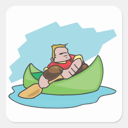 Puck Vierkante Sticker (Voorkant)