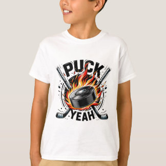 Puck Yeah Grappige Hockey Vader Moeder IJshockey S T-shirt