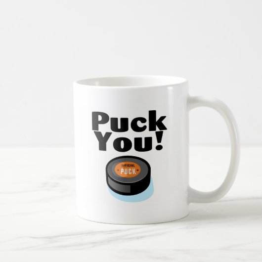Puck You (Hockey) Koffiemok (Rechts)