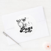 PUCKELS GEEN PILLEN 2 RONDE STICKER (Envelop)