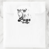 PUCKELS GEEN PILLEN 2 RONDE STICKER (Tas)