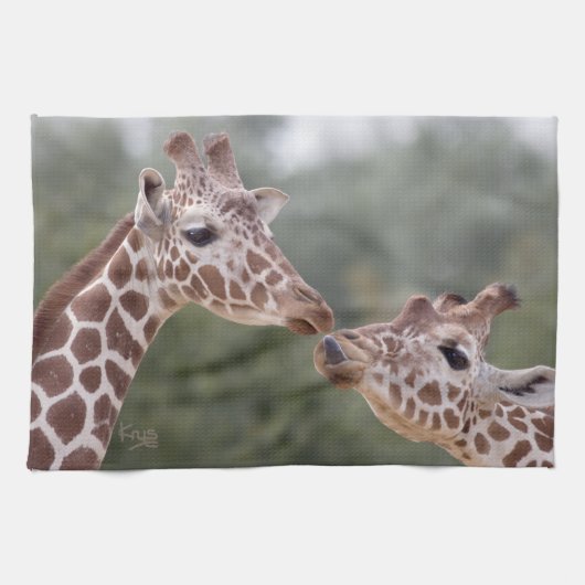 Pucker omhoog! keukenhanddoek (Horizontaal)