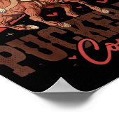 Pucker Up Cowboy Funny Western Valentines Poster (Hoek)