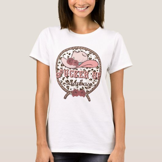 Pucker Up Cowboy T-shirt (Voorkant)