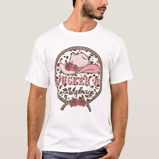 Pucker Up Cowboy T-shirt (Voorkant)