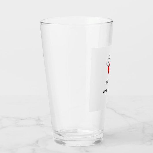 "Pucker Up Dinner First" heet glas (Rechts)