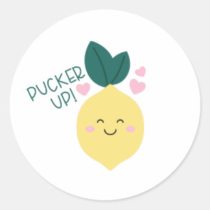 Pucker Up Ronde Sticker